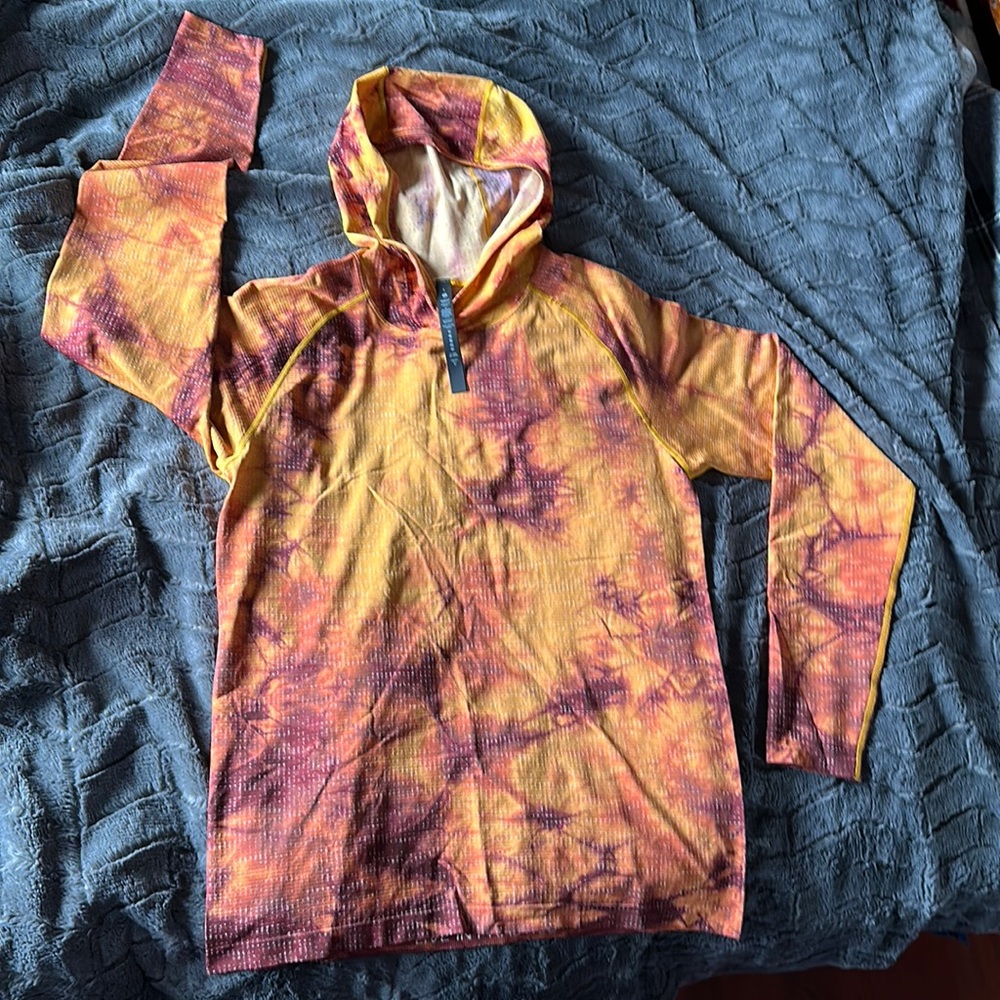 lululemon athletica orange and red Hoodie